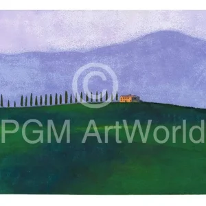 Kunstdruck Ralf Westphal - Abendstimmung der Toskana 40x30cm