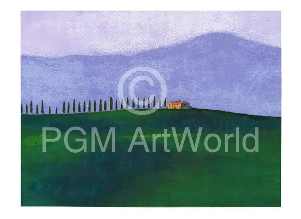 Kunstdruck Ralf Westphal - Abendstimmung der Toskana 40x30cm