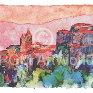Kunstdruck Ralf Westphal - Fosdinovo, Lunigiana, Apuanische Alpen 70x50cm