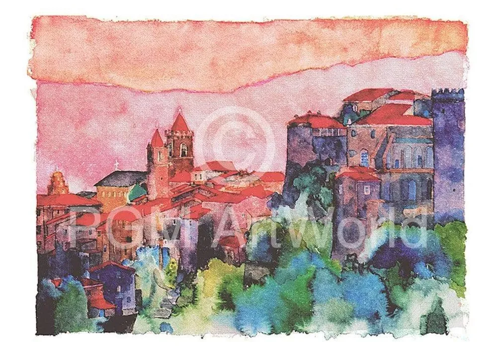 Kunstdruck Ralf Westphal - Fosdinovo, Lunigiana, Apuanische Alpen 70x50cm