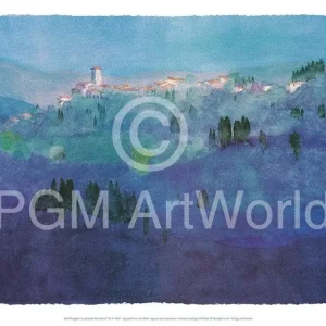Kunstdruck Ralf Westphal - Landschaft bei Pistoia 100x70cm