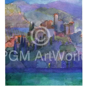 Kunstdruck Ralf Westphal - Pietrabuona, Toskana 50x70cm