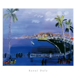 Kunstdruck Raoul Dufy - Baie de Anges, Nice 50x40cm