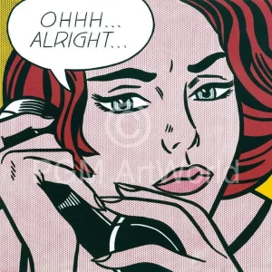 Kunstdruck Roy Lichtenstein - Oh Alright 35.5x28cm