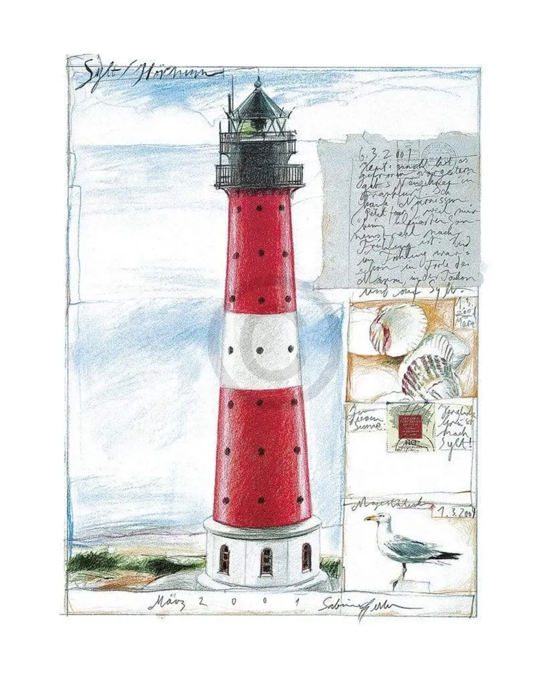 Kunstdruck Sabine Gerke - Sylt / Hörnum 40x50cm