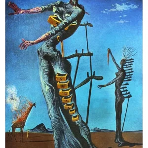 Kunstdruck Salvador Dali - La girafe en feu 60x80cm