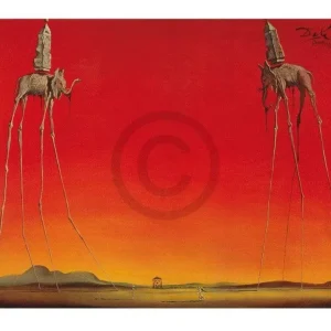 Kunstdruck Salvador Dali - Les Elephants 80x60cm