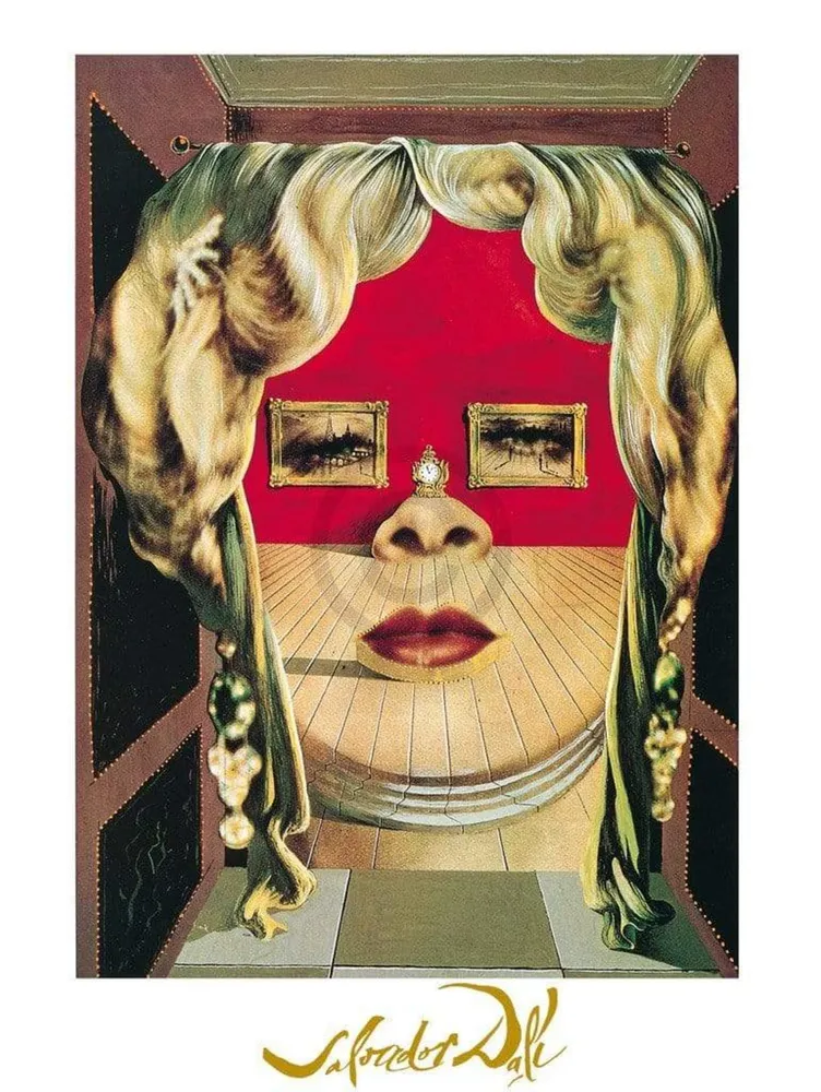 Kunstdruck Salvador Dali - Il volto di Mae West 60x80cm