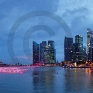 Kunstdruck Shutterstock - Panorama Singapore 95x33cm