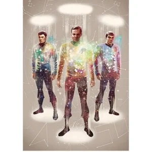 Kunstdruck Star Trek - Beam Me Up 50th Anniversary 60x80cm