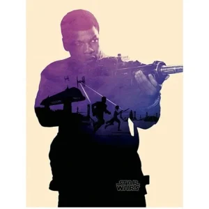 Kunstdruck Star Wars - Episode VII Finn Tri 60x80cm