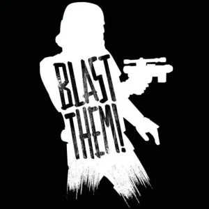 Kunstdruck Star Wars - Silhouette Quotes Stormtrooper 50x70cm