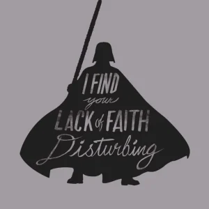Kunstdruck Star Wars - Silhouette Quotes Vader 50x70cm
