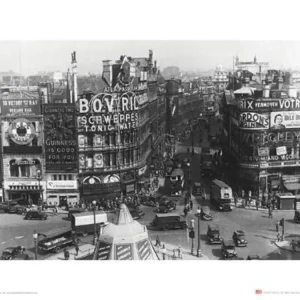 Kunstdruck Time Life - Piccadilly Circus London 1942 30x40cm