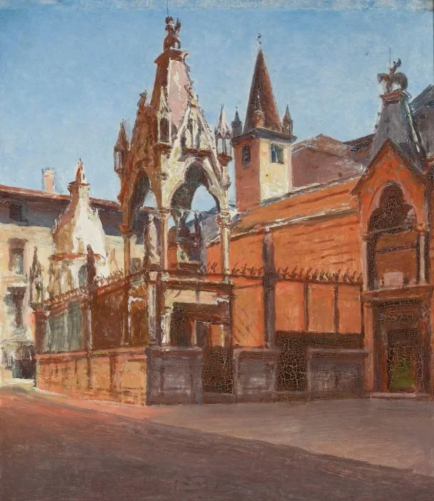 Kunstdruck Tombeaux des Scaliger à Vérone - Aleksander Gierymski | Kunstdruck