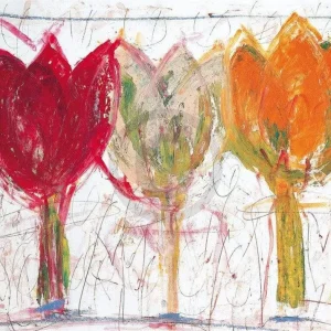 Kunstdruck Ursula Meyer-Petersen - 3 Tulips 70x50cm