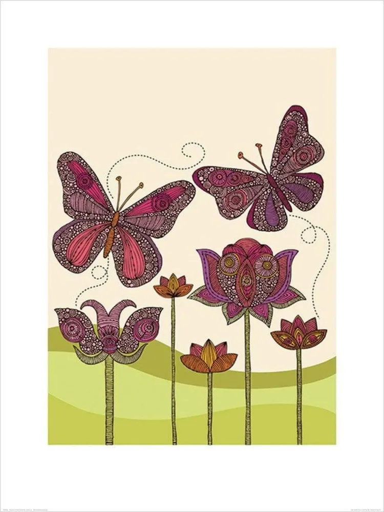 Kunstdruck Valentina Ramos - Butterflies 60x80cm