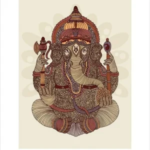 Kunstdruck Valentina Ramos - Ganesha 60x80cm
