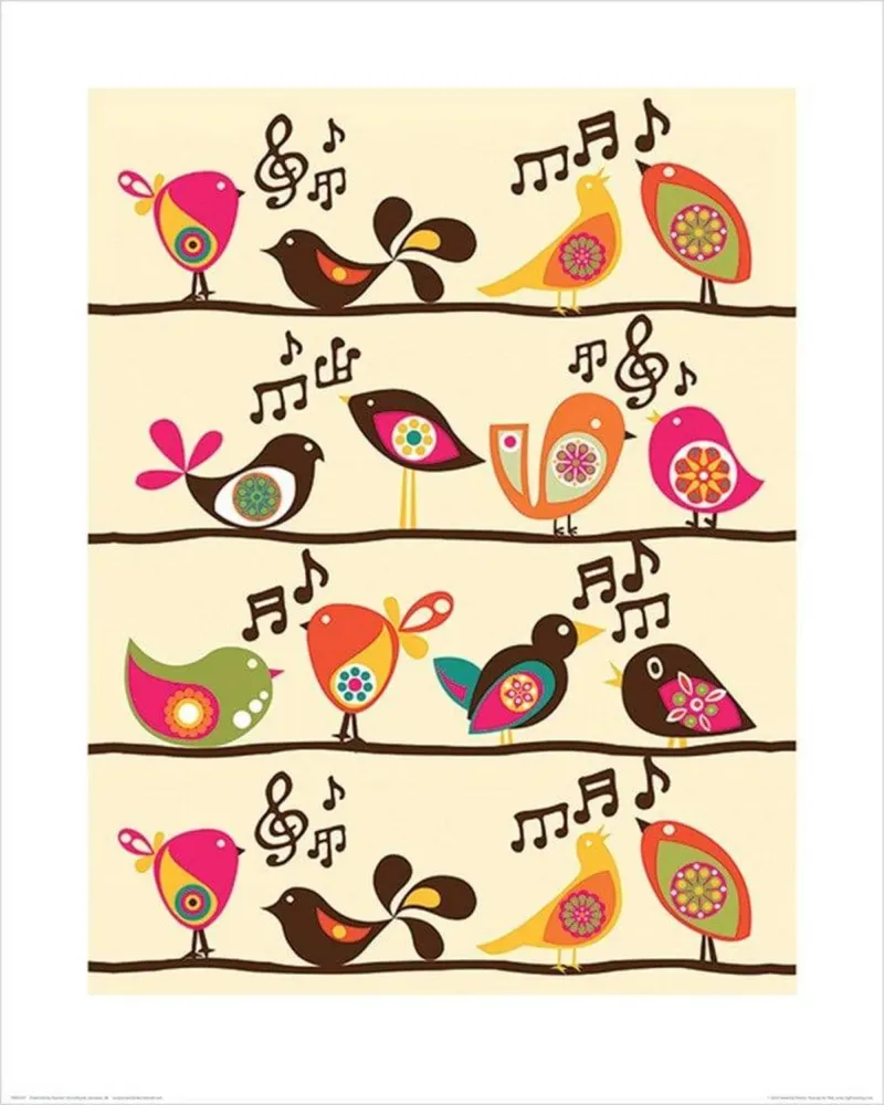Kunstdruck Valentina Ramos - Singing Birds 40x50cm