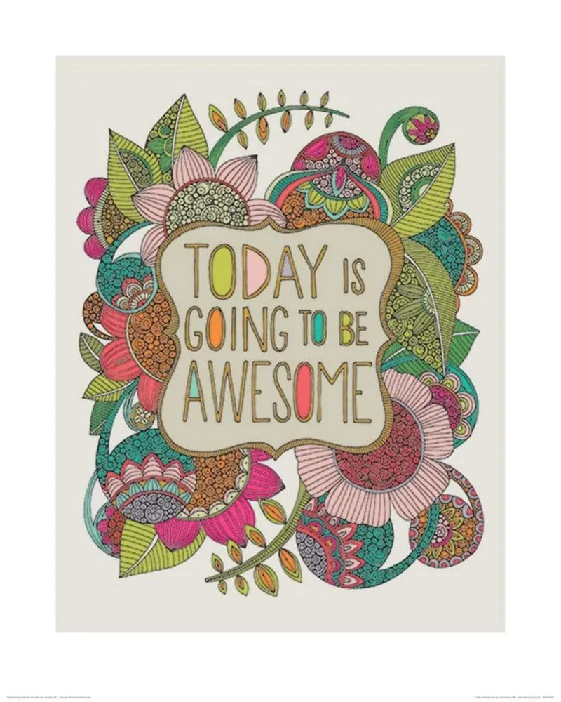 Kunstdruck Valentina Ramos - Today is Going to be Awesome 40x50cm