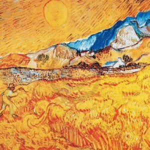 Kunstdruck Vincent Van Gogh - La mietitura 100x70cm
