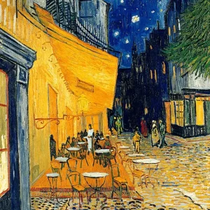 Kunstdruck Vincent Van Gogh - Pavement Café at Night 50x70cm
