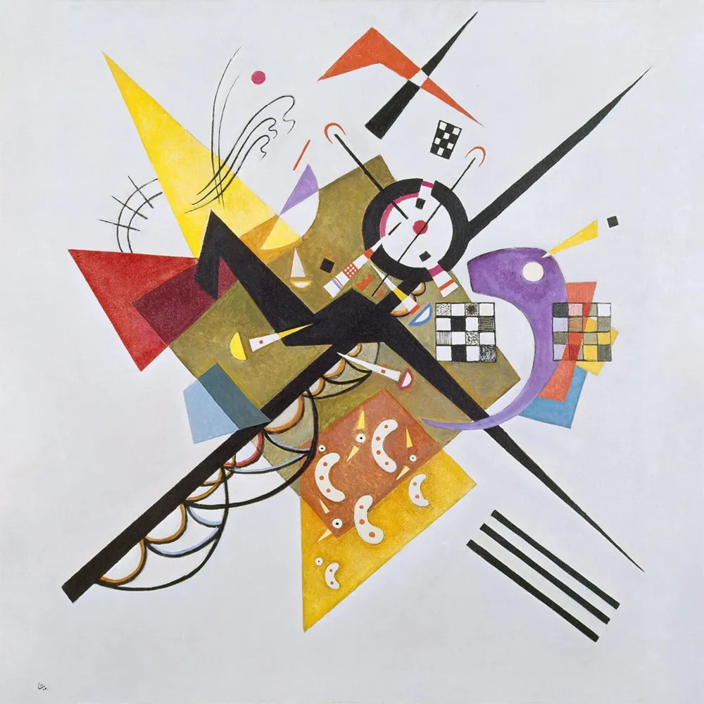 Kunstdruck Wassily Kandinsky - Auf Weiss 2 70x70cm