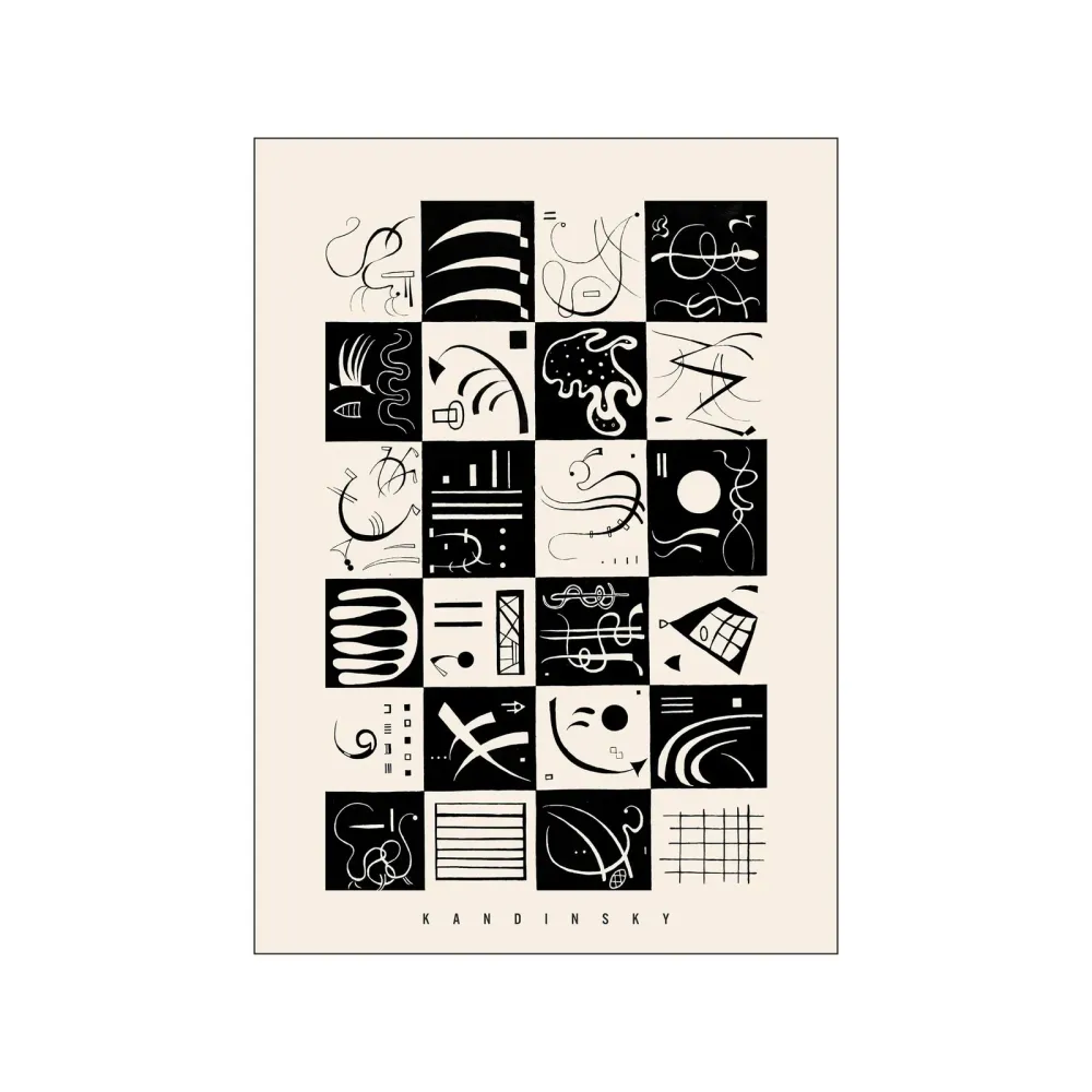 Kunstdruck - Wassily Kandinsky - Checkers A5