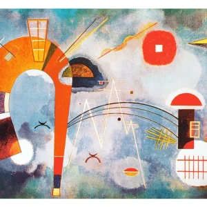 Kunstdruck Wassily Kandinsky - Rond et pointu 100x70cm