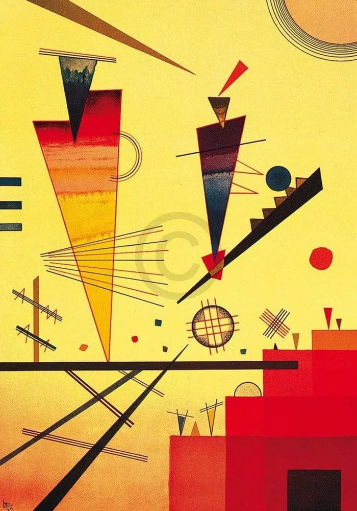 Kunstdruck Wassily Kandinsky - Struttura allegra 70x100cm