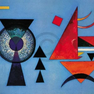 Kunstdruck Wassily Kandinsky - Weiches Hart 100x70cm