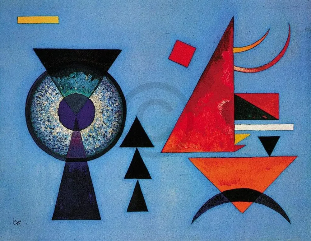 Kunstdruck Wassily Kandinsky - Weiches Hart 100x70cm