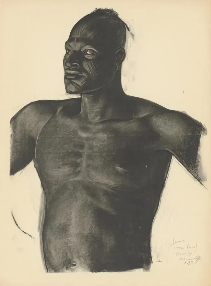 Kunstdruck Zeichnungen und Gemälde Afrikas pl. 19 - Alexandre Iacovleff | Kunstdruck