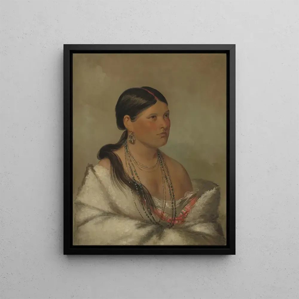 L'aigle femelle shawano - George Catlin | Kunstdruck