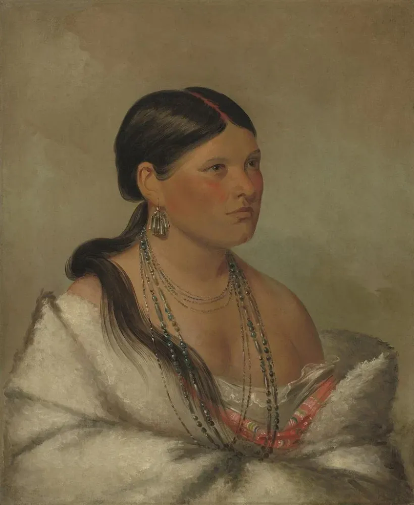 L'aigle femelle shawano - George Catlin | Kunstdruck