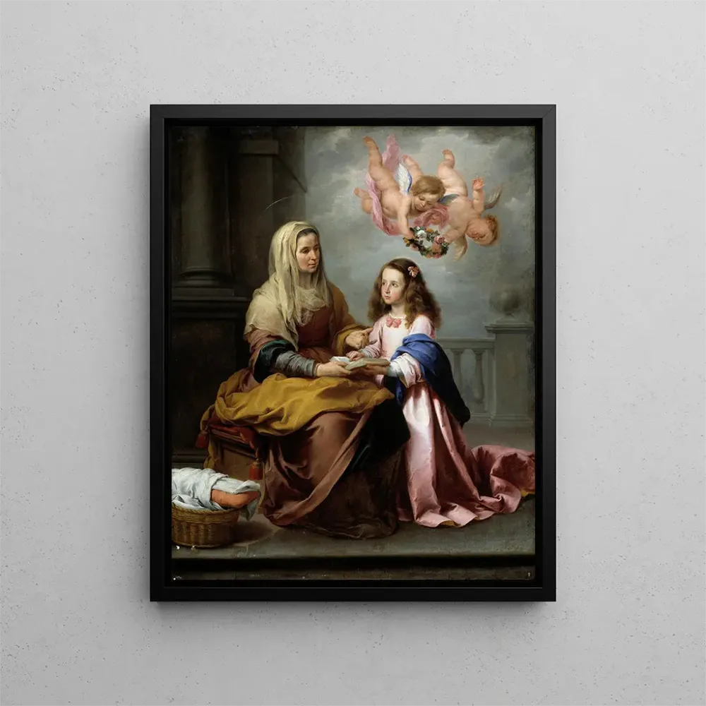 L'éducation de la Vierge - Bartolomé Esteban Murillo | Kunstdruck