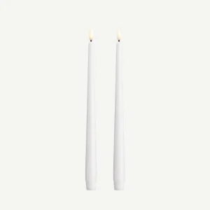 LED-Stabkerzen 2er-Set - White