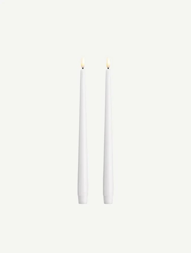 LED-Stabkerzen 2er-Set - White