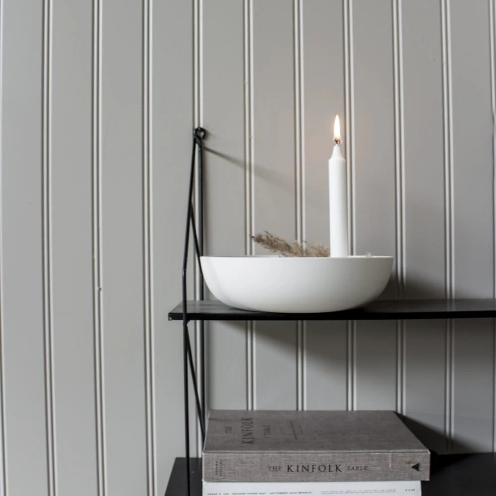 Lidatorp XL weiß candlestick 26x26x7