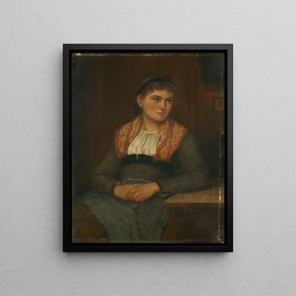 Ländliches Gemälde - Benjamin Vautier | Kunstdruck