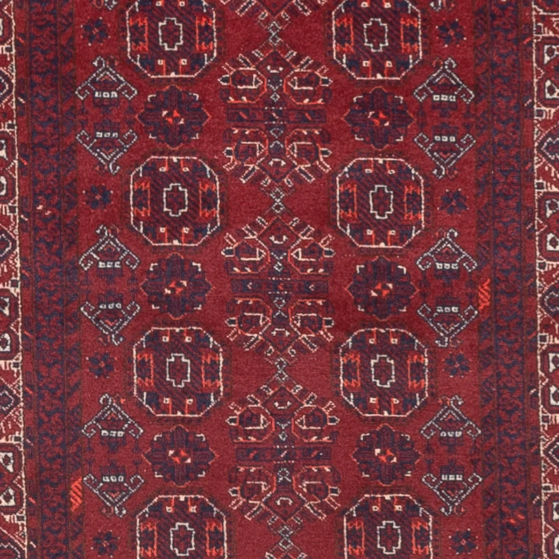 Läufer Afghan - Buchara - 285 x 82 cm - rot
