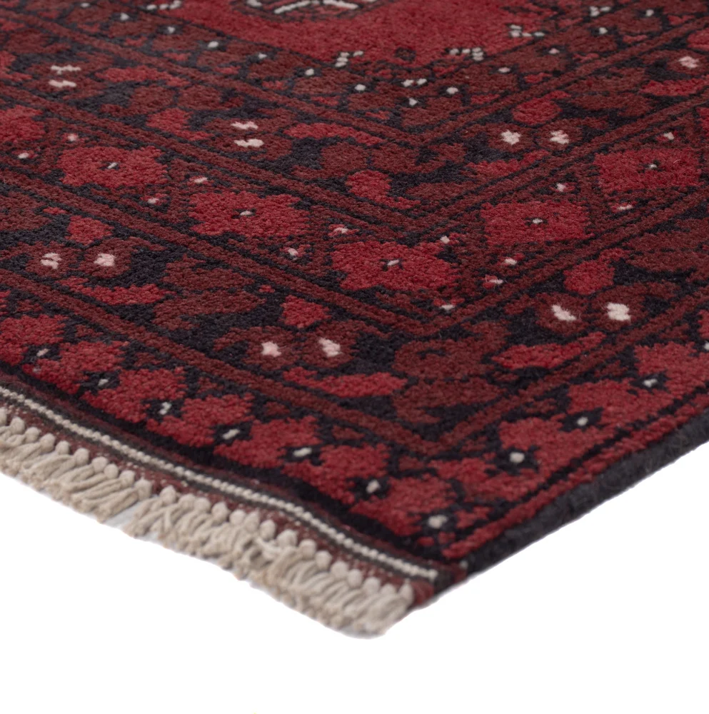 Läufer Afghan - Filpa - 190 x 98 cm - dunkelrot