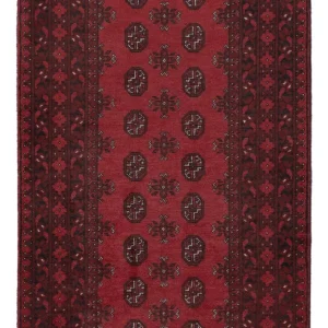 Läufer Afghan - Filpa - 197 x 101 cm - dunkelrot