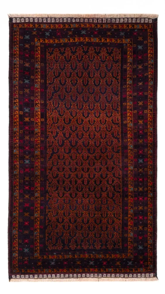 Läufer Belutsch - 200 x 114 cm - dunkelrot