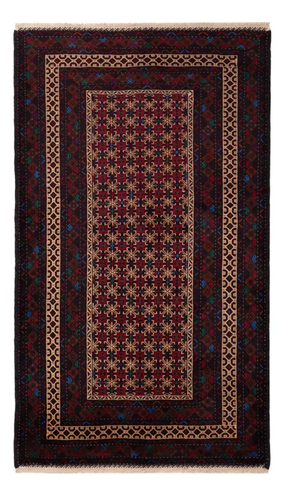 Läufer Belutsch - 200 x 114 cm - dunkelrot