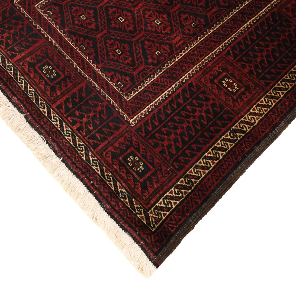 Läufer Belutsch - 203 x 101 cm - dunkelrot
