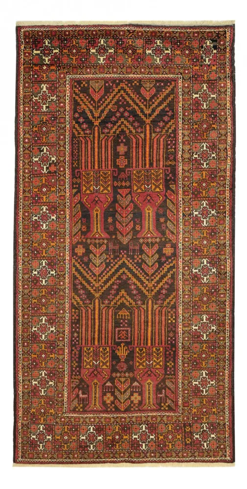 Läufer Belutsch - 211 x 102 cm - mehrfarbig