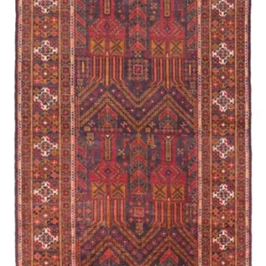 Läufer Belutsch - 292 x 103 cm - dunkelrot