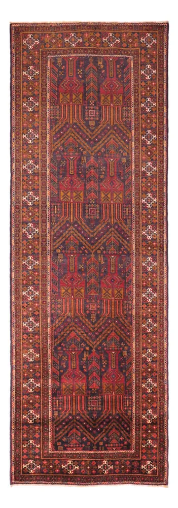 Läufer Belutsch - 292 x 103 cm - dunkelrot