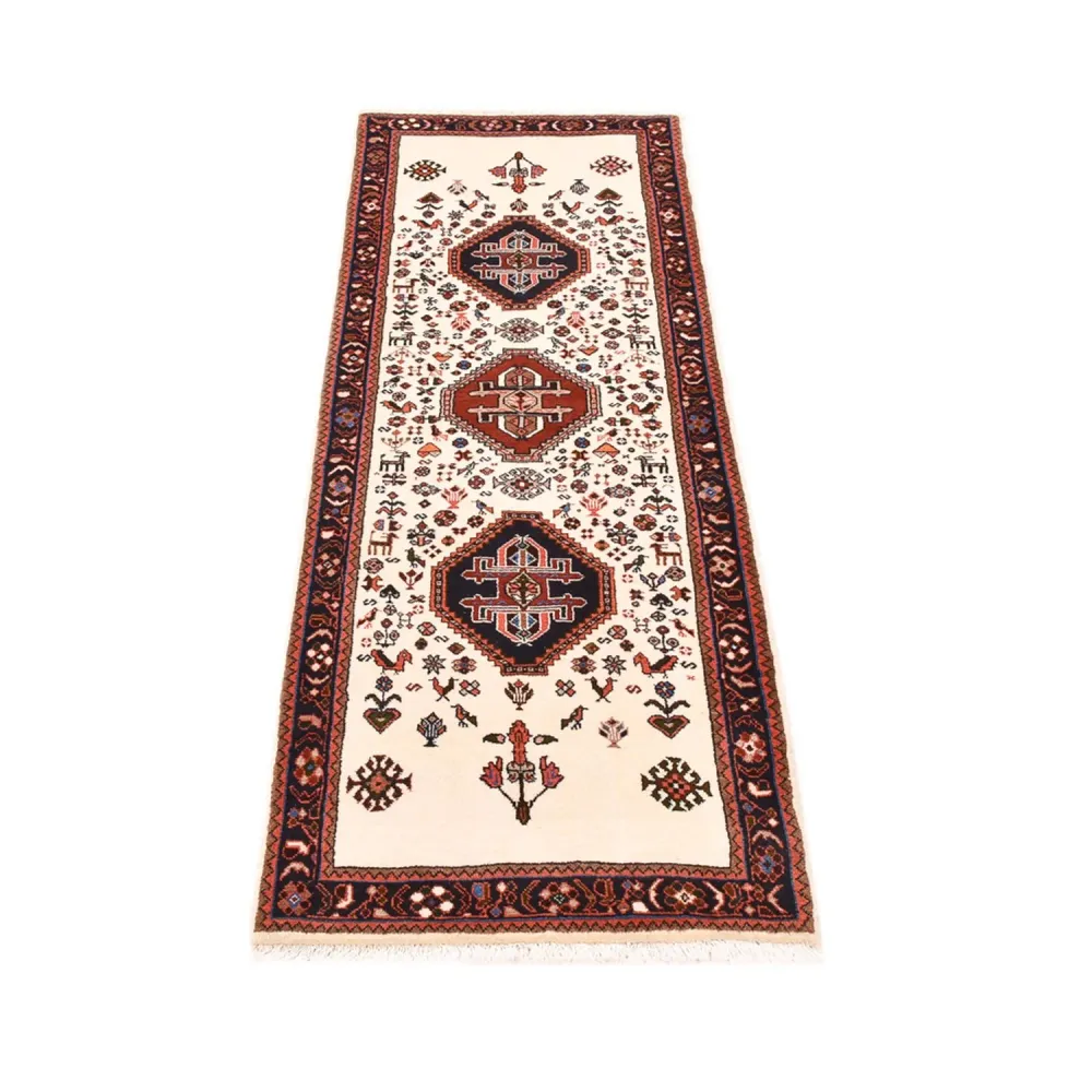 Läufer Gabbeh - Kaschkuli Perser - 205 x 65 cm - mehrfarbig